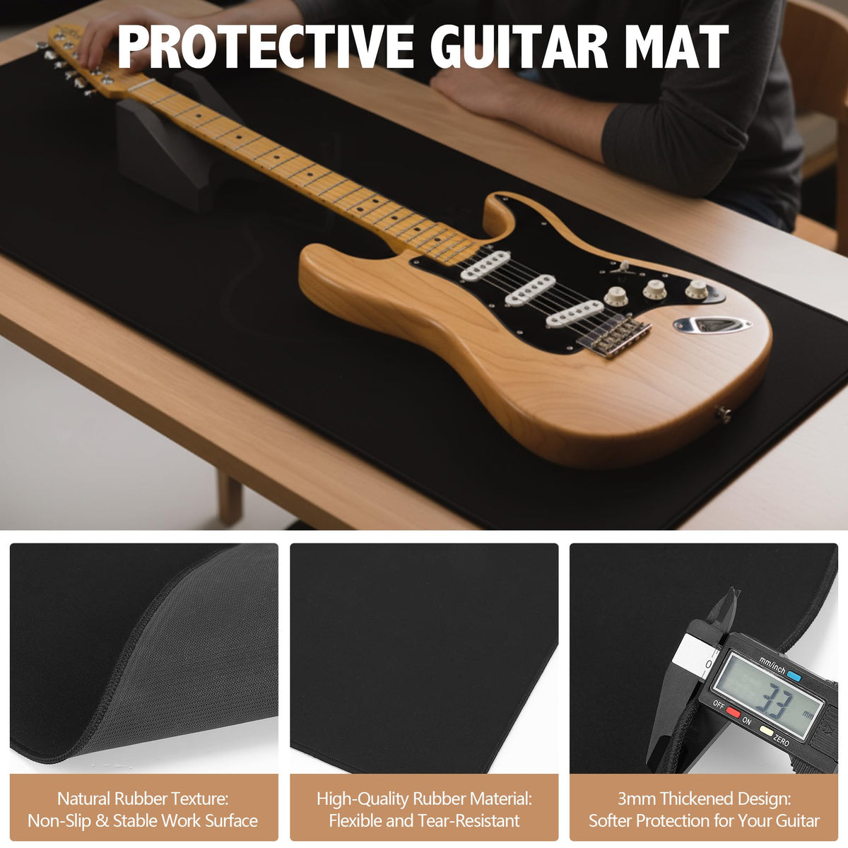 Guitar Mat & Guitar Neck Rest Kit, Luthier Repair Tools