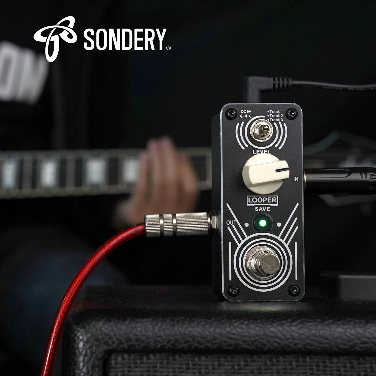 Sondery Looper Pedal Triple Loop Each Track 30 Minutes Looping Time