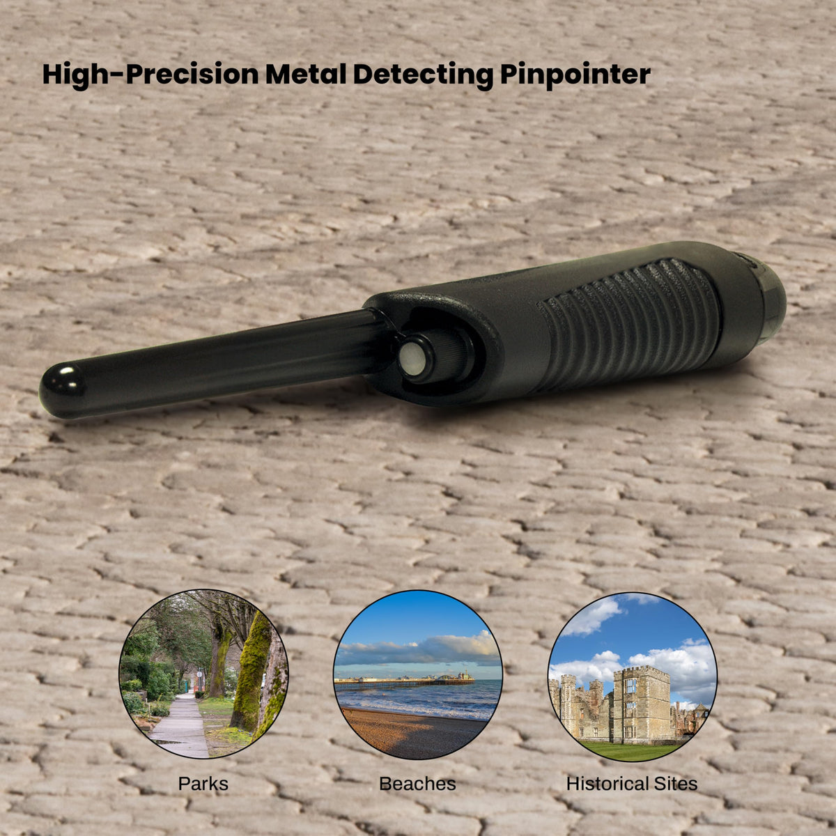 Bounty Hunter Pinpointer for Metal Detecting with Audio Signal and Vibration – Handheld Precision Tool for Accurate Target Location
