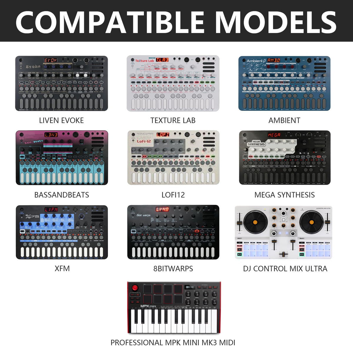 Musiin DJ Controller Case Compatible with Hercules DJControl Mix Ultra