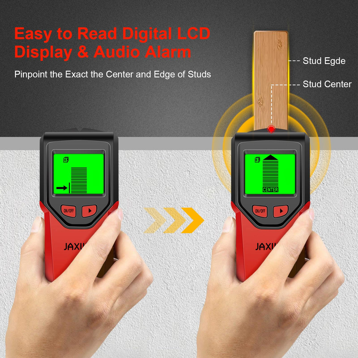 Stud Finder, Upgranded Wood and Metal Stud Detector, Live Wire Detection