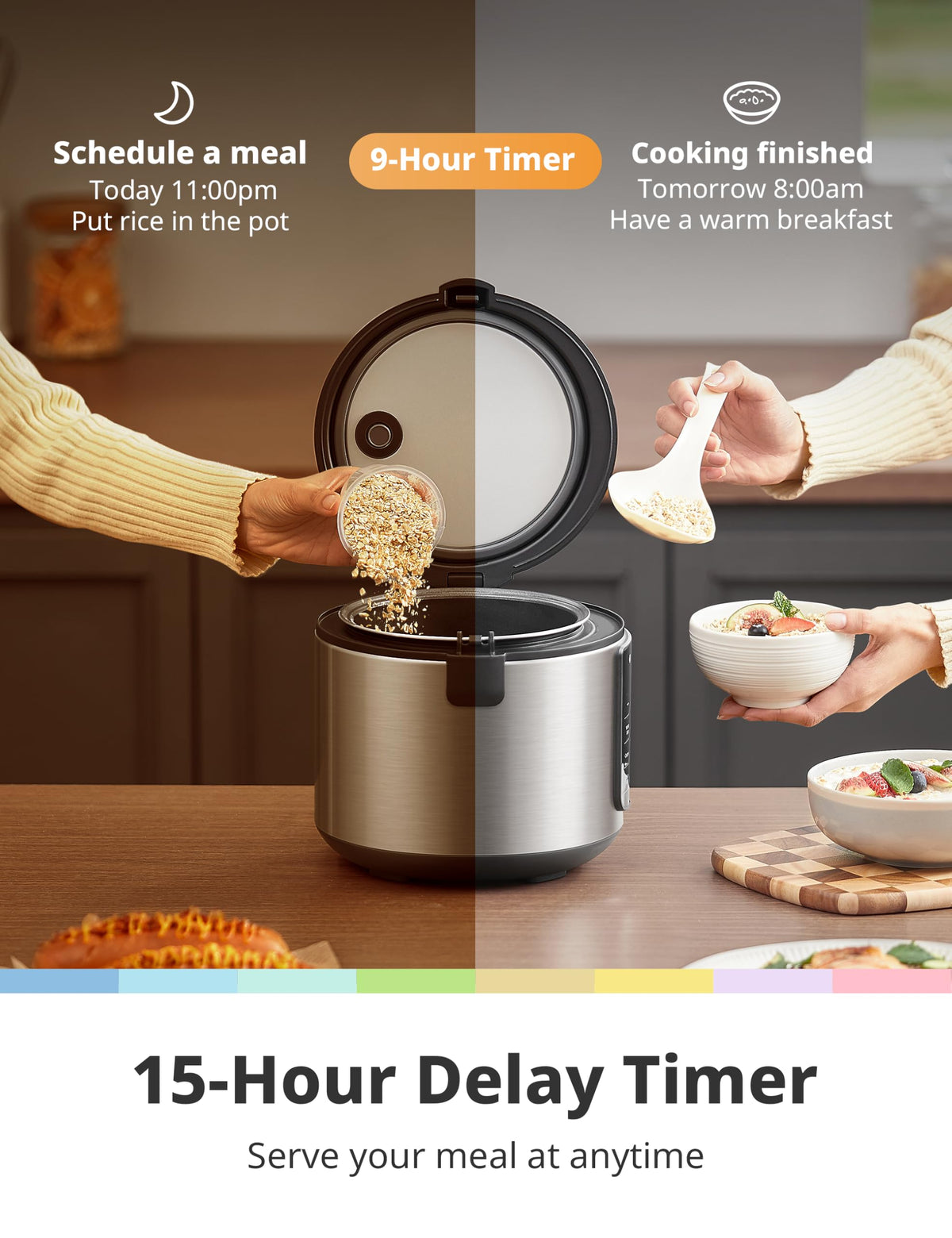 COMFEE' 6-in-1 Programmable Rice Cooker