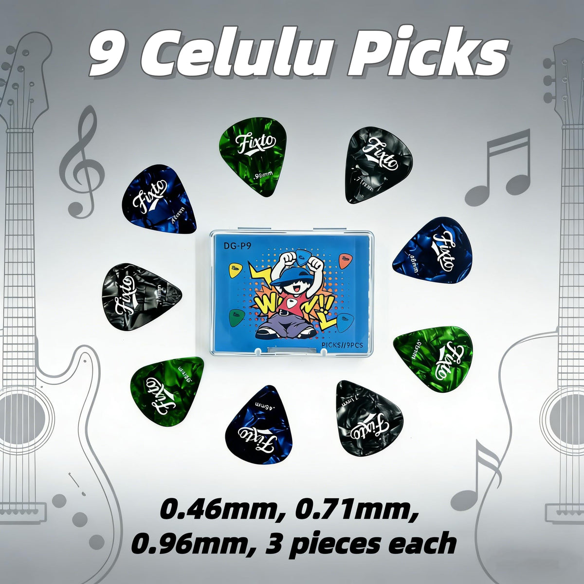 Fixto All-in-One Guitar Accessory Kit for Beginner Players