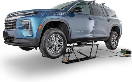 QuickJack 6000TLX Portable Car Lift with 6,000lb Capacity, with 110V Power Unit, Safe & Portable Design Garage Lift for Home, Garage, Shop, or Mechanic Auto Repair