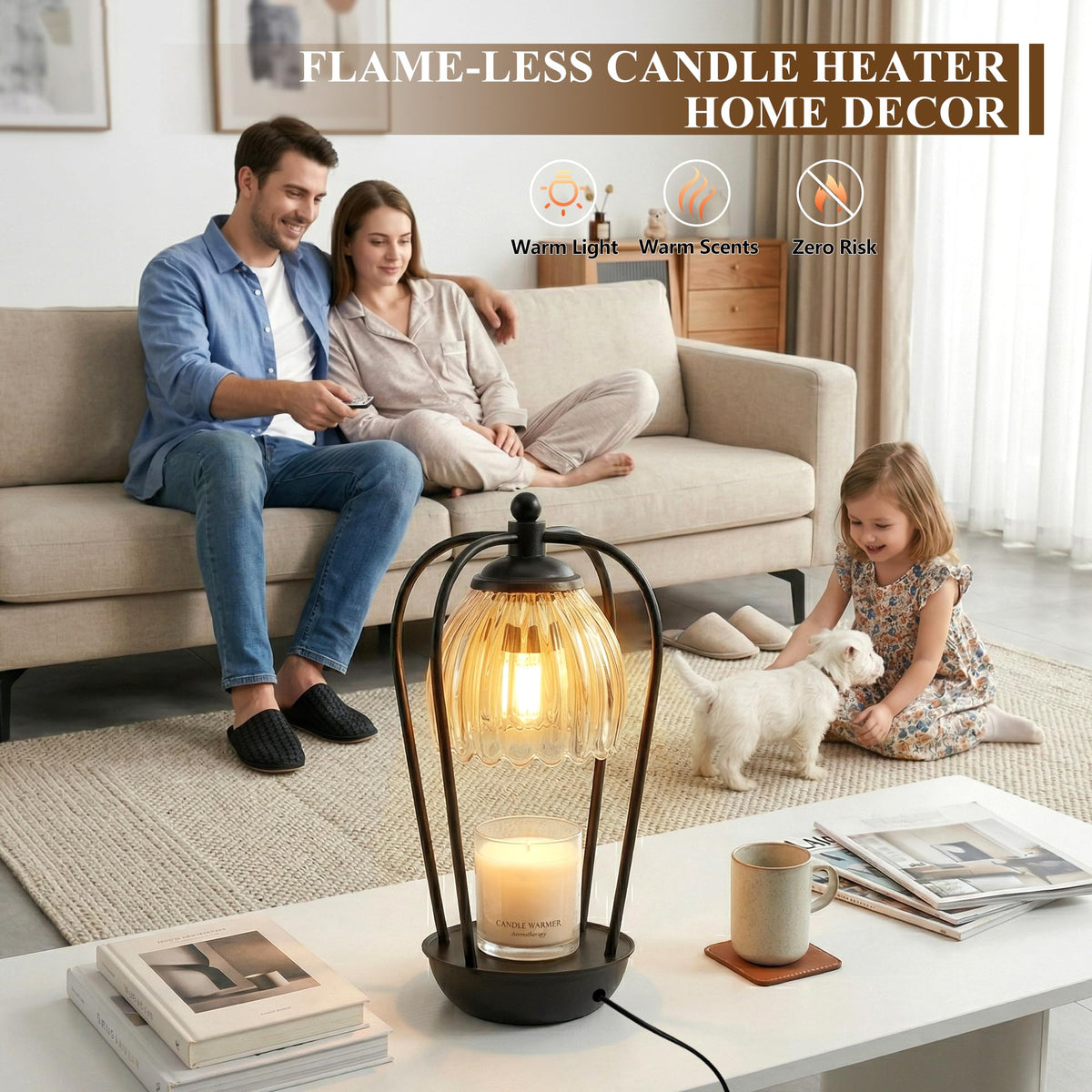 Fitrobust Candle Warmer Lamp with Timer and Wireless Remote Control