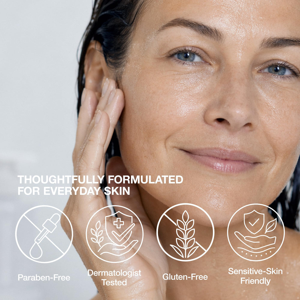 AQUA C. 3-in-1 Micro Foam Face Wash, Hydrating Cleanser with Hyaluronic Acid, Makeup Remover Foam, Clean-Rinse Finish, 5.07 fl oz – For Women