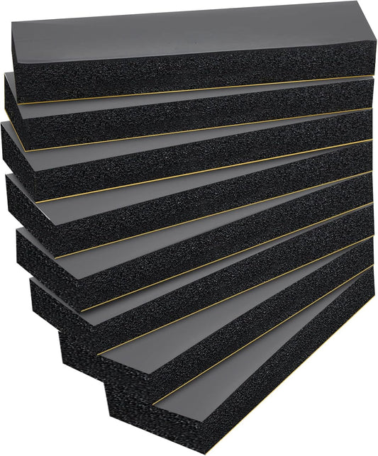 Newwiee 8 Pack Garage Wall Protector, Garage Bumpers for Parking Car Anti Collision Wall Guard Self Adhesive EVA Foam Pole Padding for Warehouse Parking, 11.81 x 3.94 x 1.18 Inch
