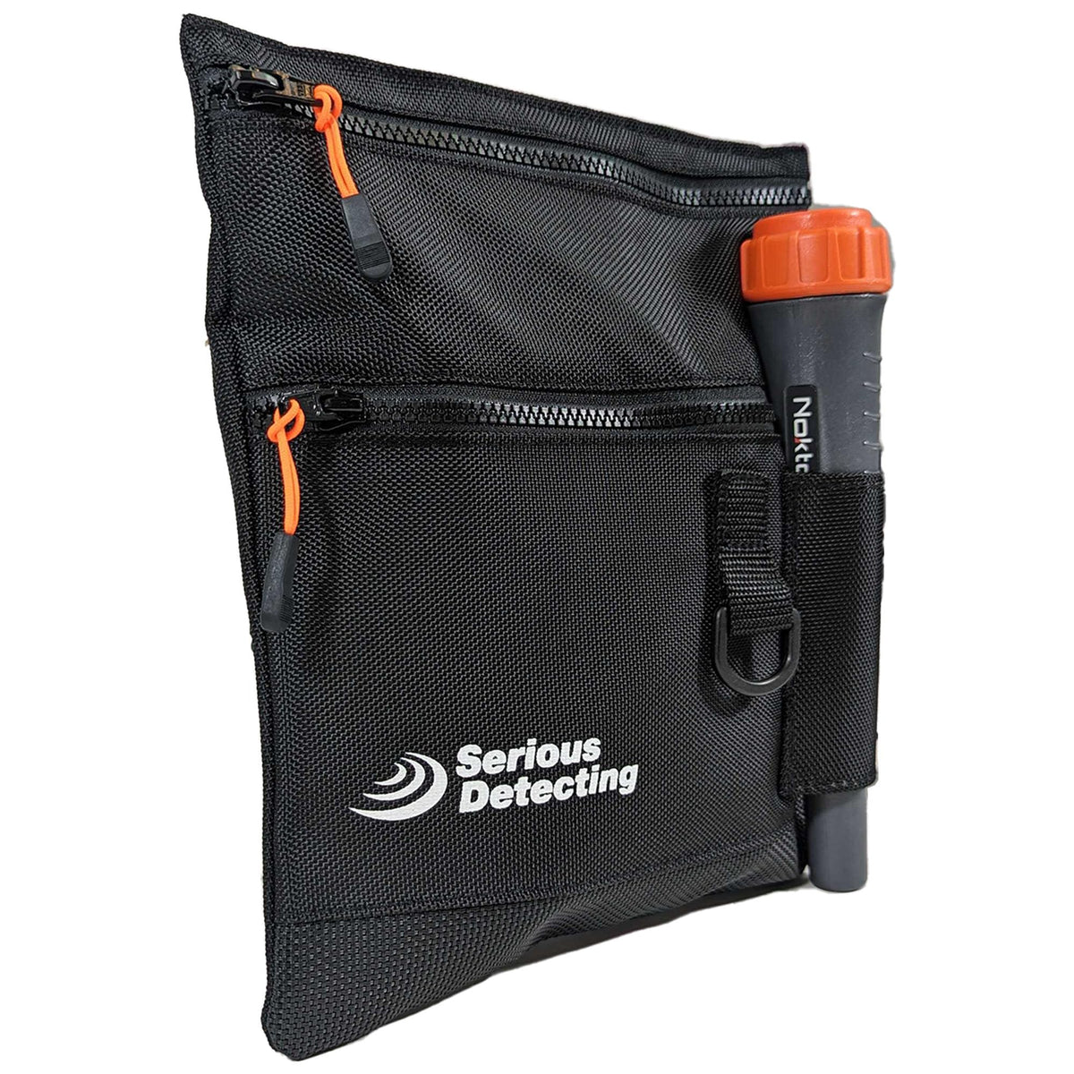 Serious Detecting Mesh Bottom Beach Finds Bag Pouch with 43" Waist Belt and Pinpointer Holster for Metal Detecting
