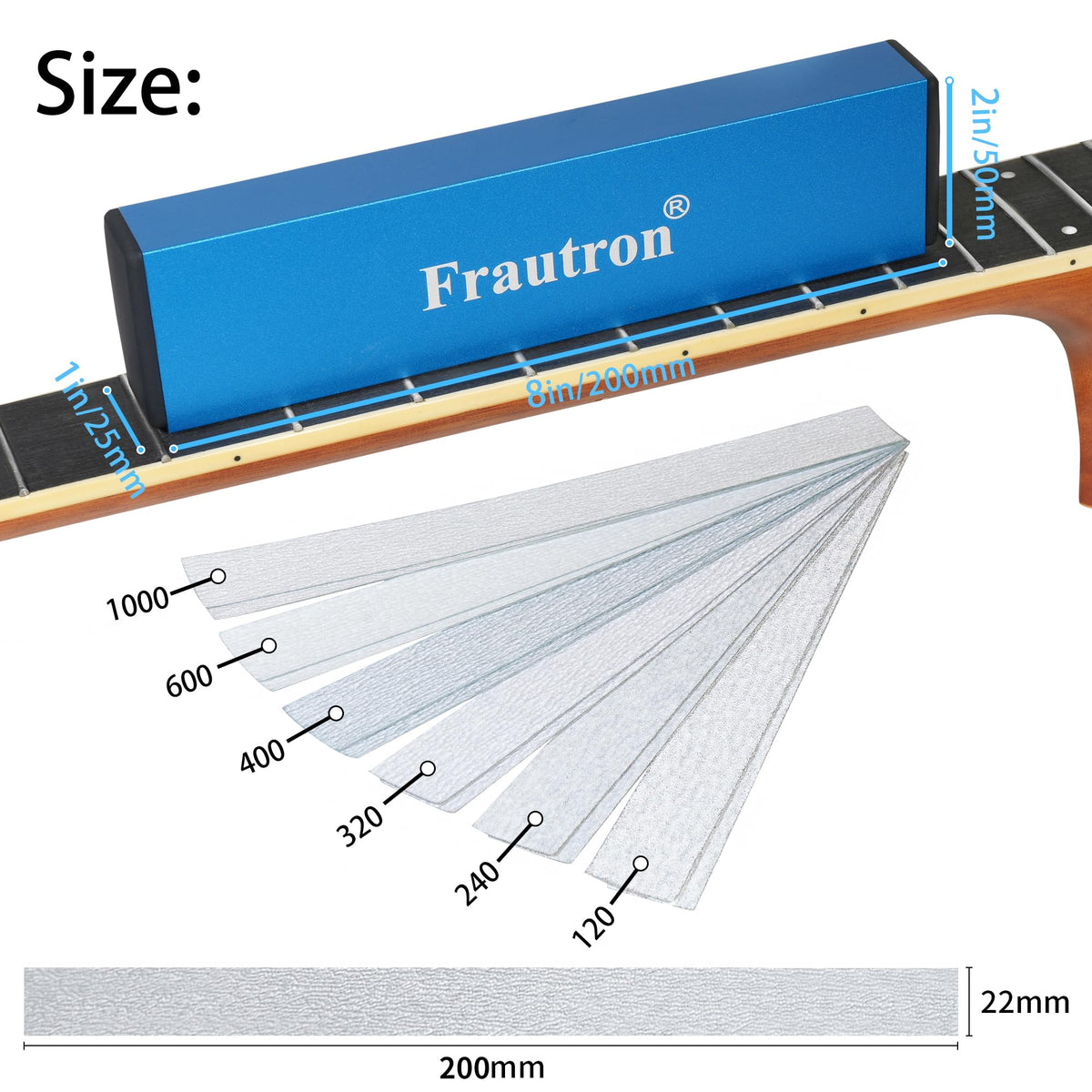 Frautron Luthier Tools Guitar Kit, Guitar Setup Tool Kit for Enthusiast