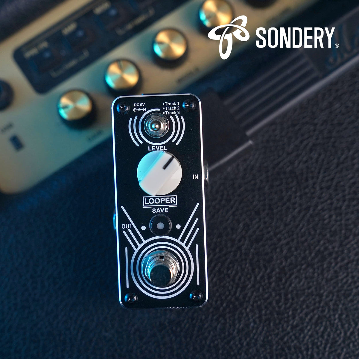 Sondery Looper Pedal Triple Loop Each Track 30 Minutes Looping Time