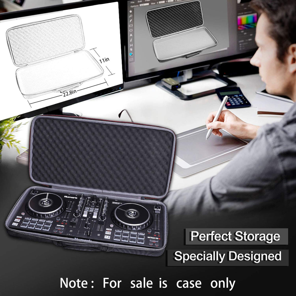 XANAD Case for Numark Mixtrack Platinum FX/Mixtrack Pro FX DJ Controller