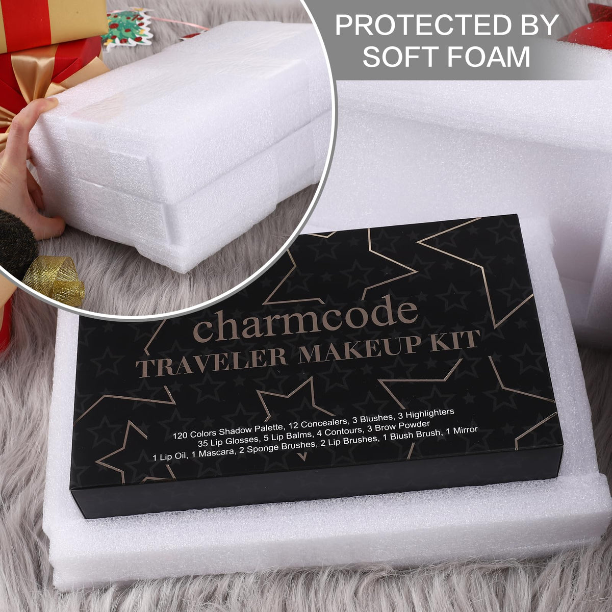 CHARMCODE 186-Color All-in-One Makeup Kit with Mirror
