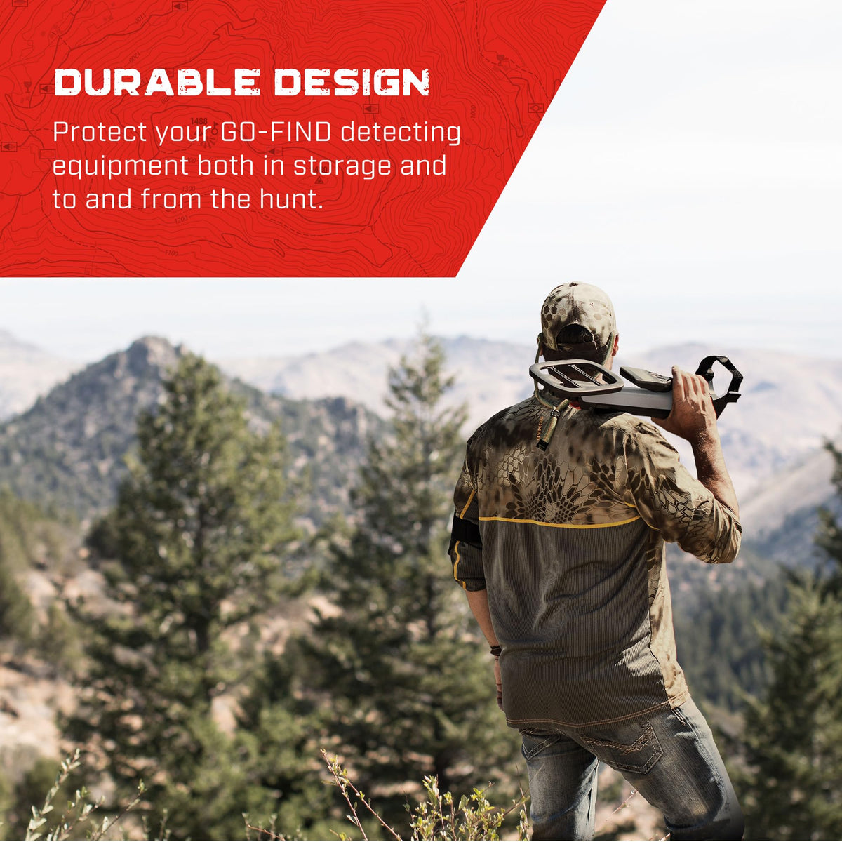 MINELAB GO-FIND Metal Detector Carry Bag with Pocket and Padded Shoulder Strap