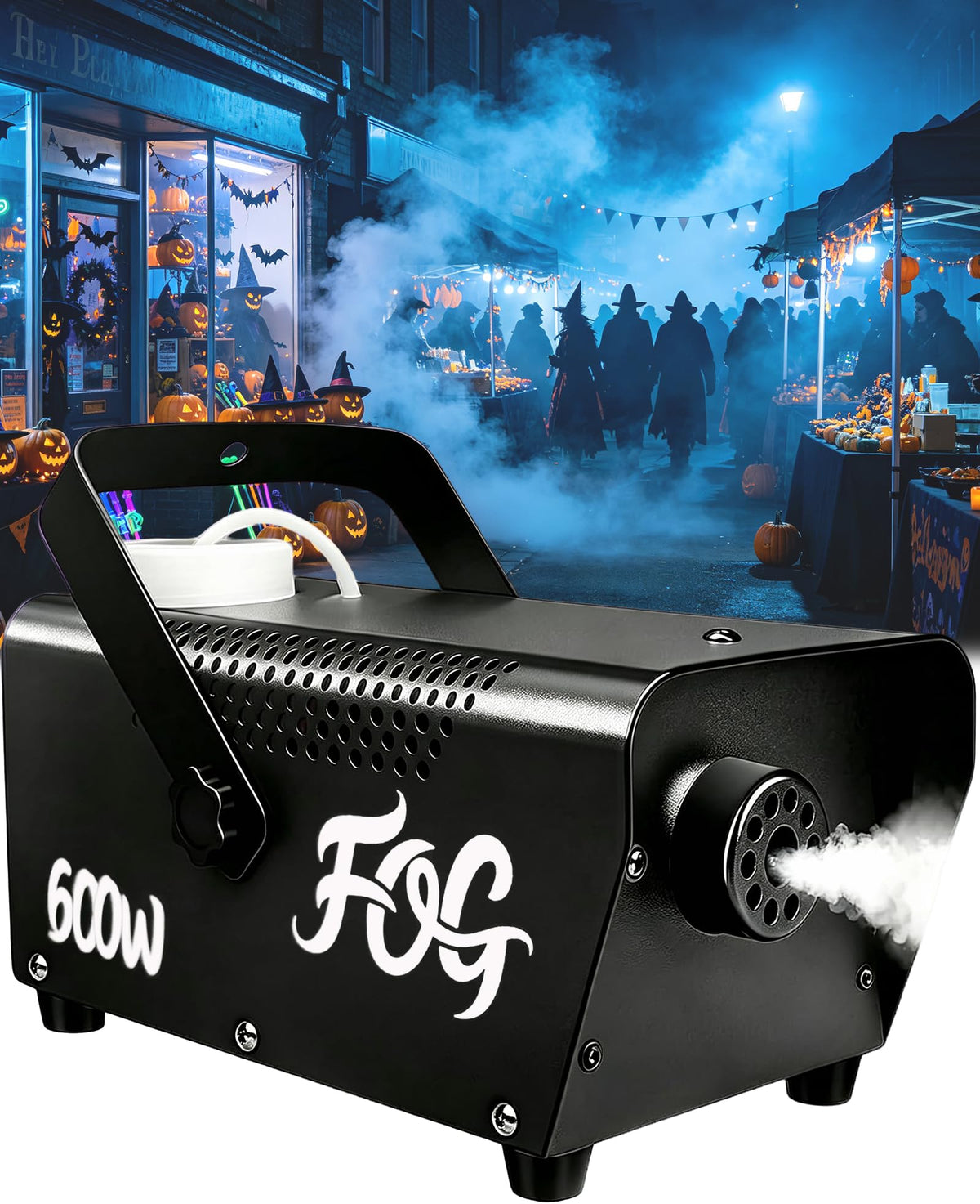 Fog Machine, Smoke Machine with Remote Control for Halloween, 600W