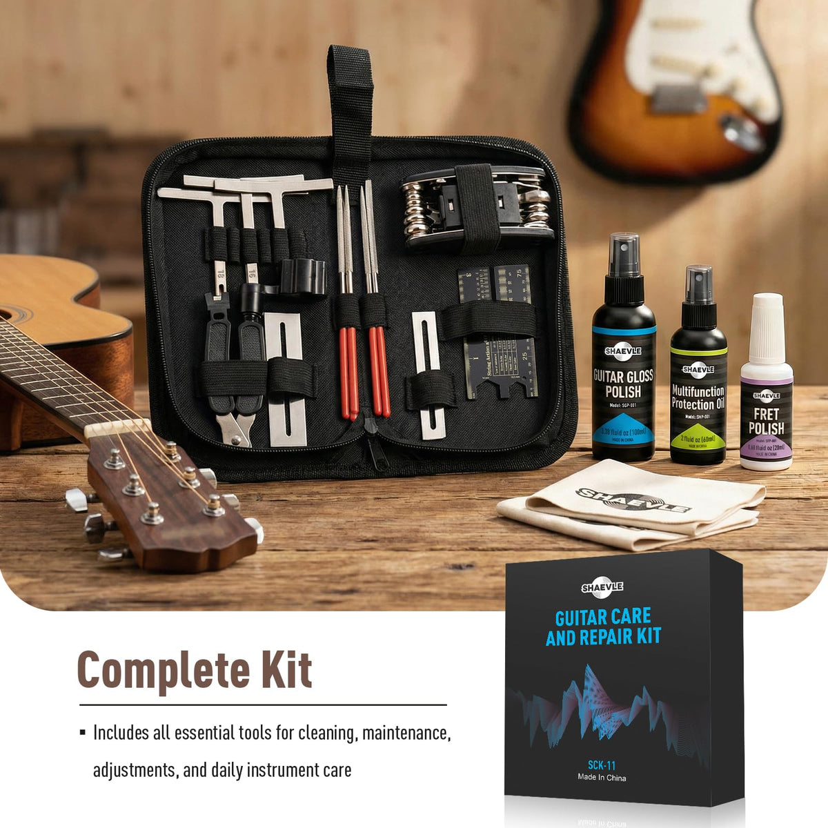 Shaevle Guitar Cleaning & Repair Kit