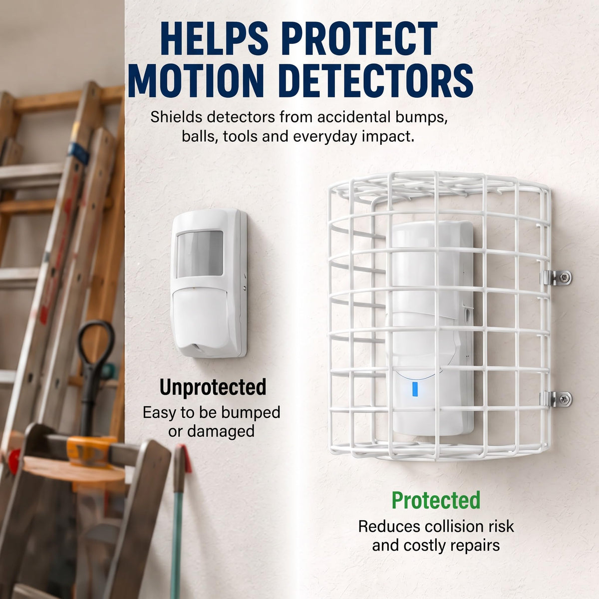 Blulu 2 Pcs Motion Detector Thermostat Wire Cage Cover, 7 x 5.8 x 4.5