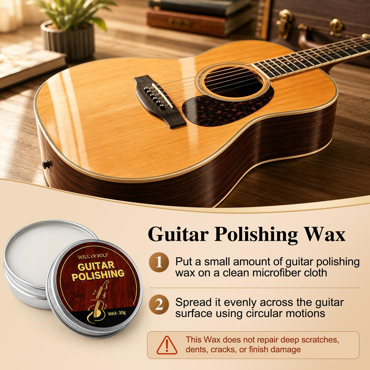 9pcs Guitar Cleaning Kit, Complete Guitar Care Kit with Guitar Cleaner, Fretboard Oil, String Cleaner & Polish, Polish Wax, All-in-One Guitar Maintenance Kit for Acoustic, Electric & Bass Guitars