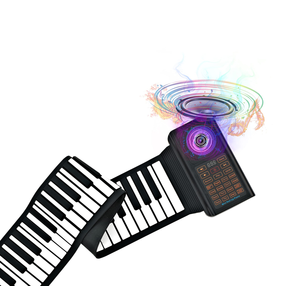 Vhffoso Portable 61 Key Rollup Piano