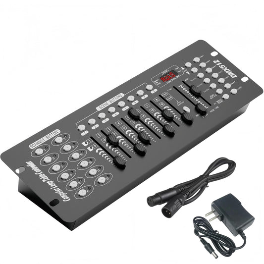 JCYW FLODY 192 DMX Controller for DJ Lights, DMX512 Stage Lighting Console