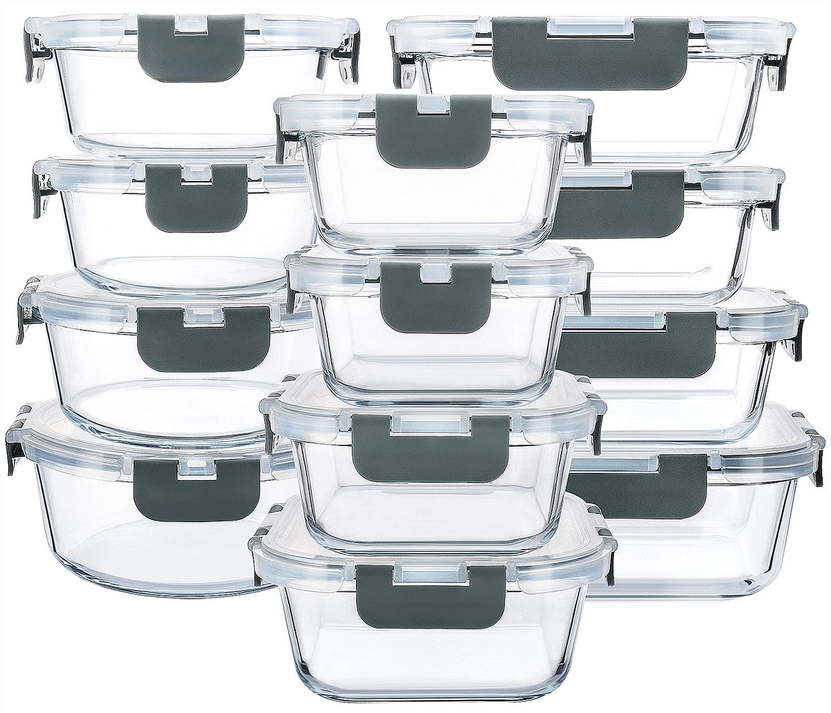 MCIRCO Glass Food Storage Containers