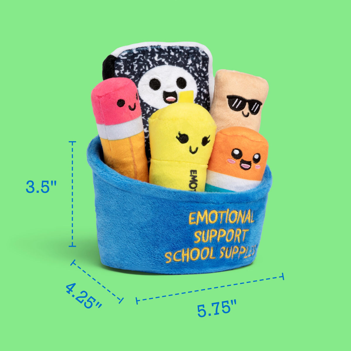 Emotional Support School Supplies Plush, Cute Toys by Relatable