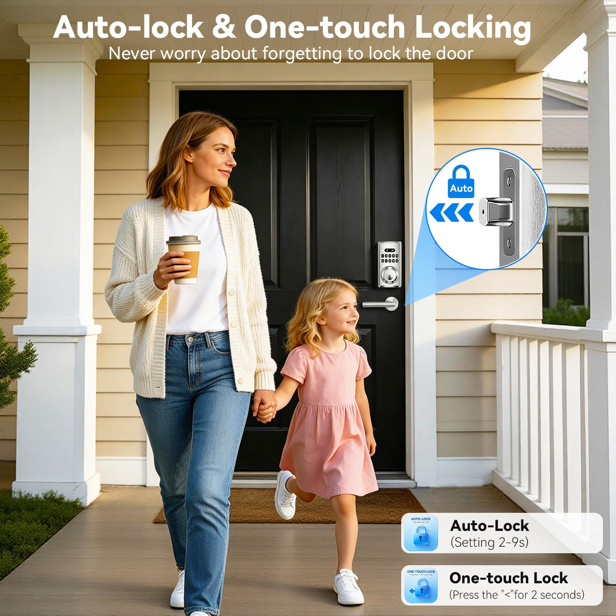 Keypad Deadbolt, Keyless Entry Door Lock,Smart Deadbolt Lock