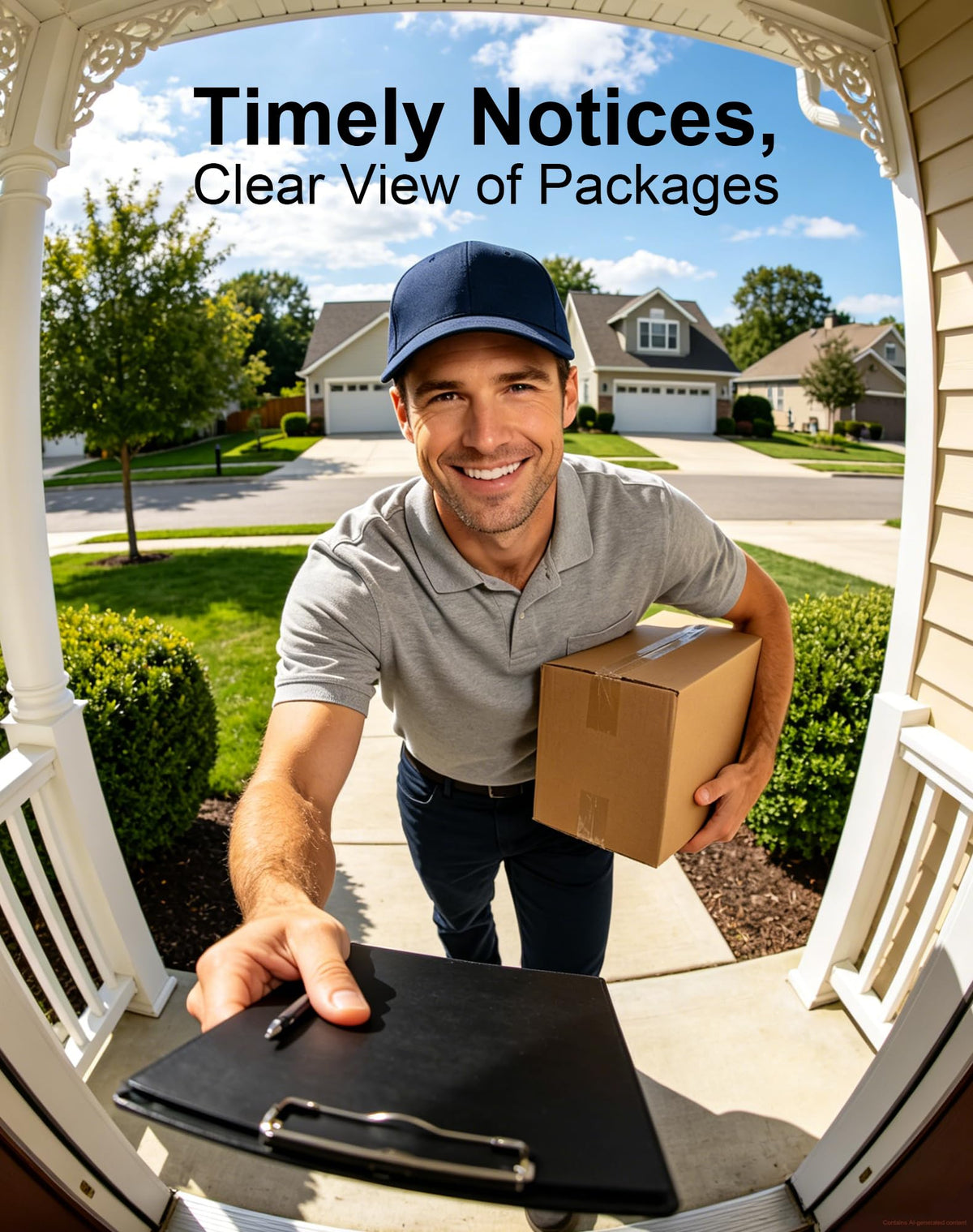 CBAOOO Wireless Doorbell Camera, 2K Video Doorbell, 2.4GHz WiFi