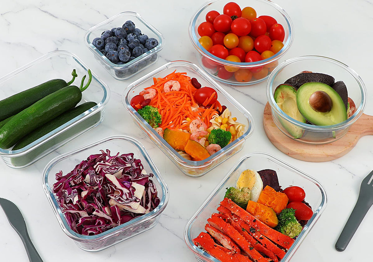 MCIRCO Glass Food Storage Containers