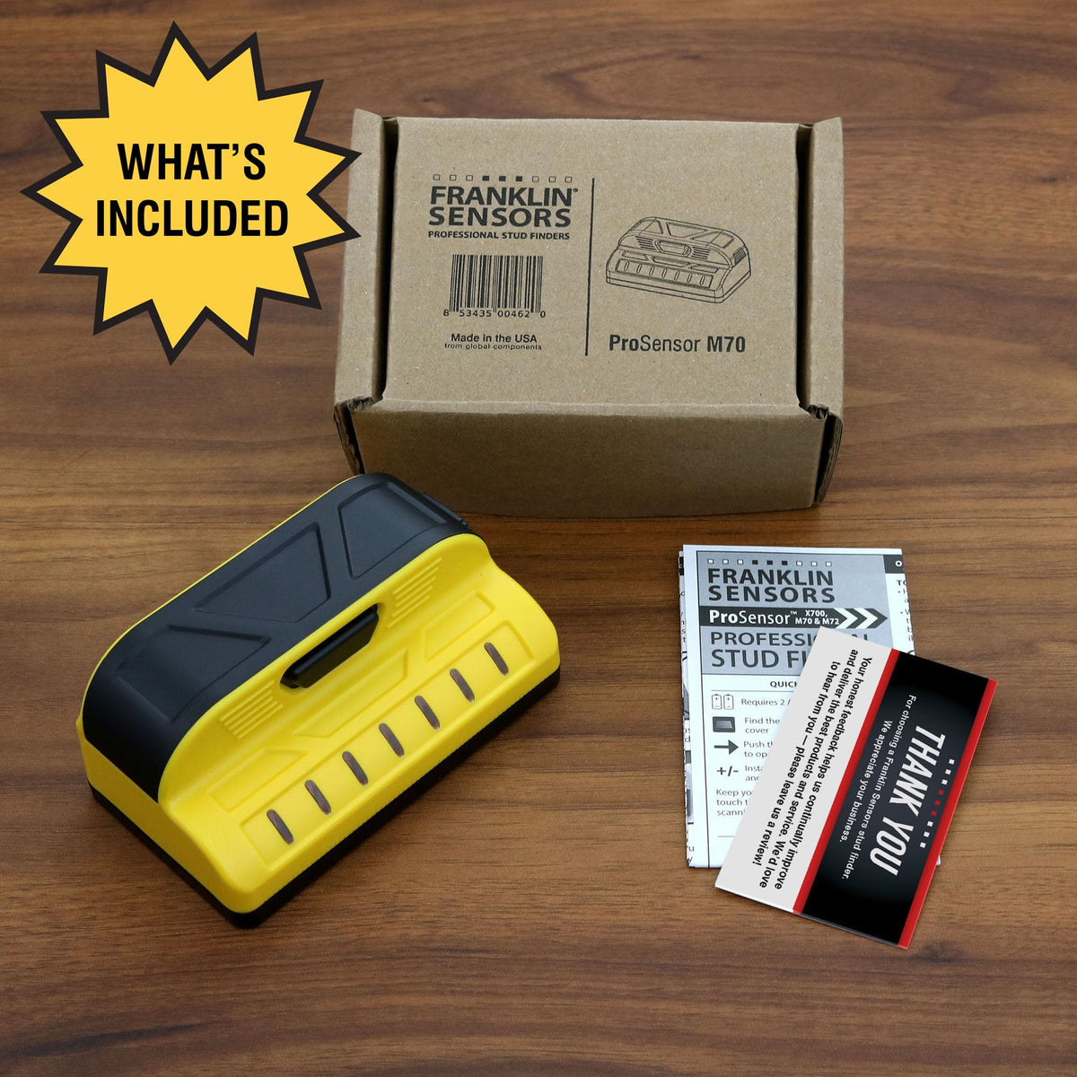 Franklin Sensors ProSensor M70 7-Sensor Stud Finder Wall Scanner