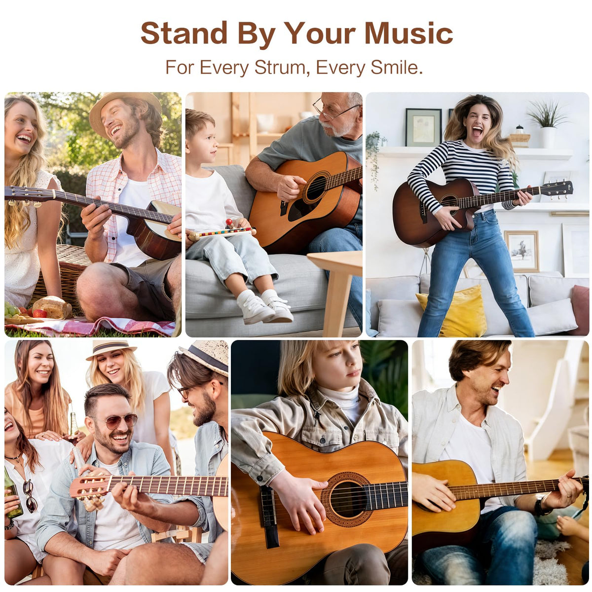 Bikoney Guitar Stand Floor for Multiple Guitars with Amp Stand