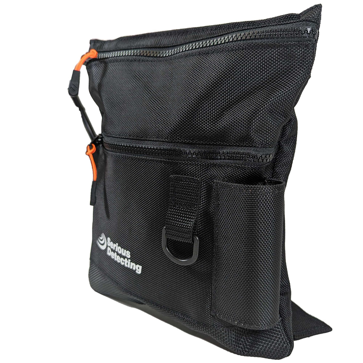 Serious Detecting Mesh Bottom Beach Finds Bag Pouch with 43" Waist Belt and Pinpointer Holster for Metal Detecting