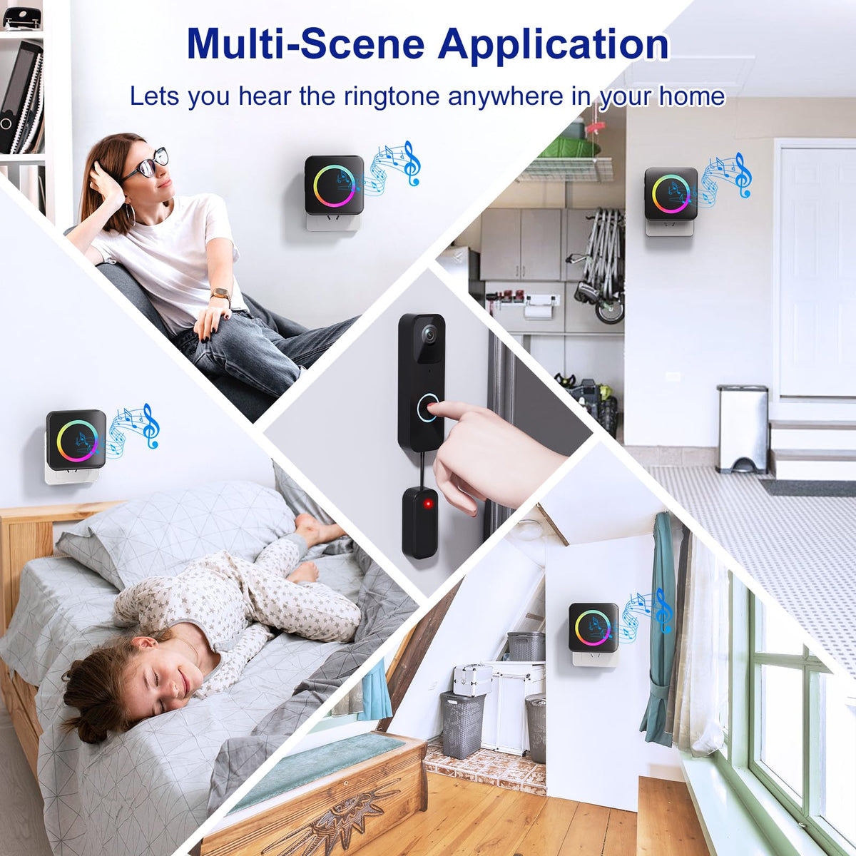 Wireless Doorbell Chime Compatible with Blink Video Doorbell (1st/2nd Gen)