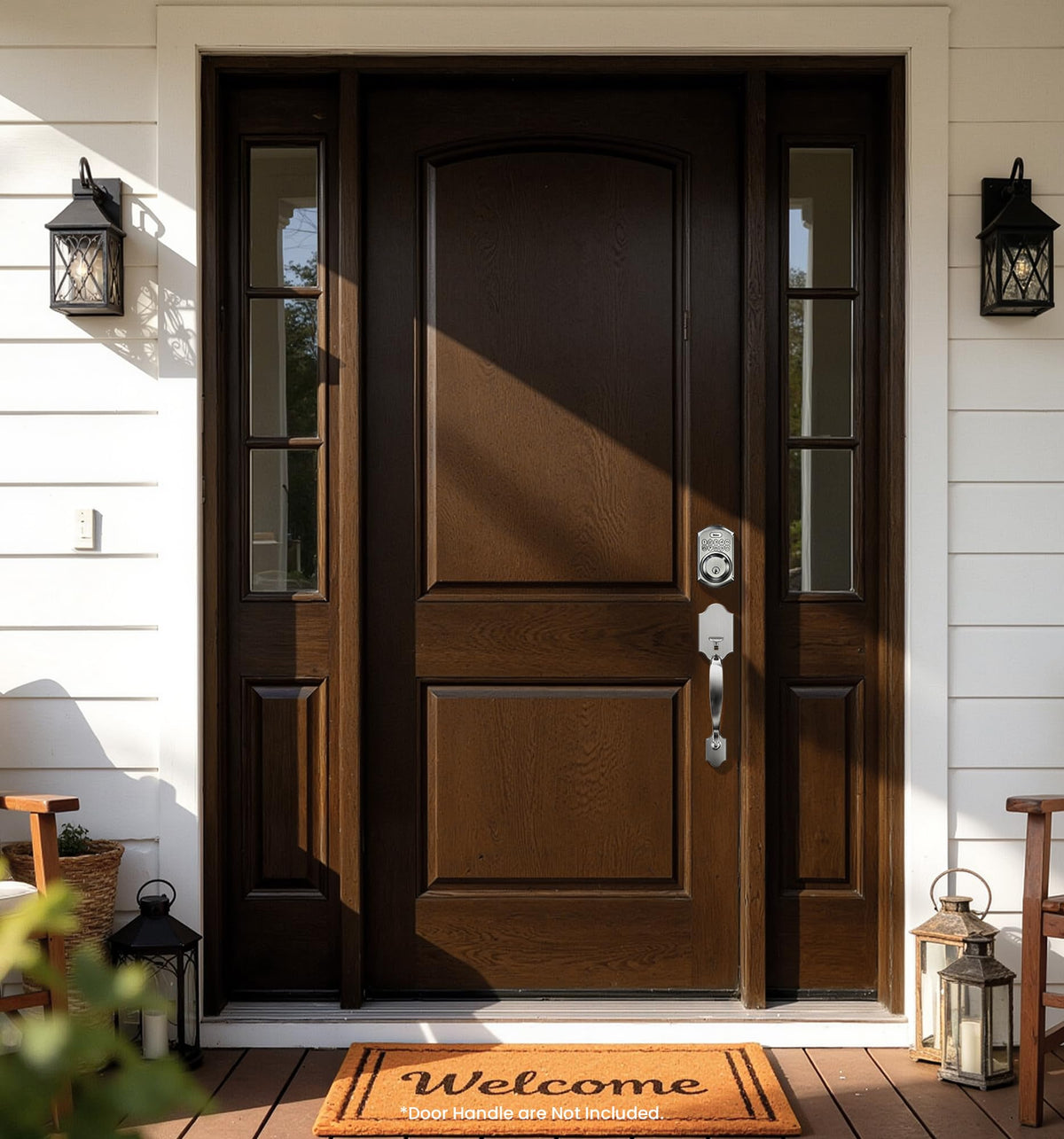 Veise VE001 Keyless Entry Deadbolt, Electronic Keypad Lock, Satin Nickel