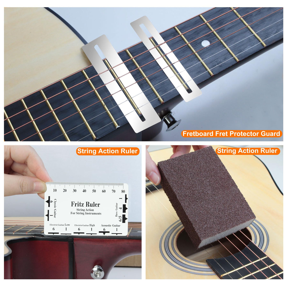 TIMDAM 79Pcs Guitar Maintenance Kit - Complete Setup & Repair Tools for Guitar, Ukulele, Bass, Mandolin, Banjo - Ideal Gifts for Musicians