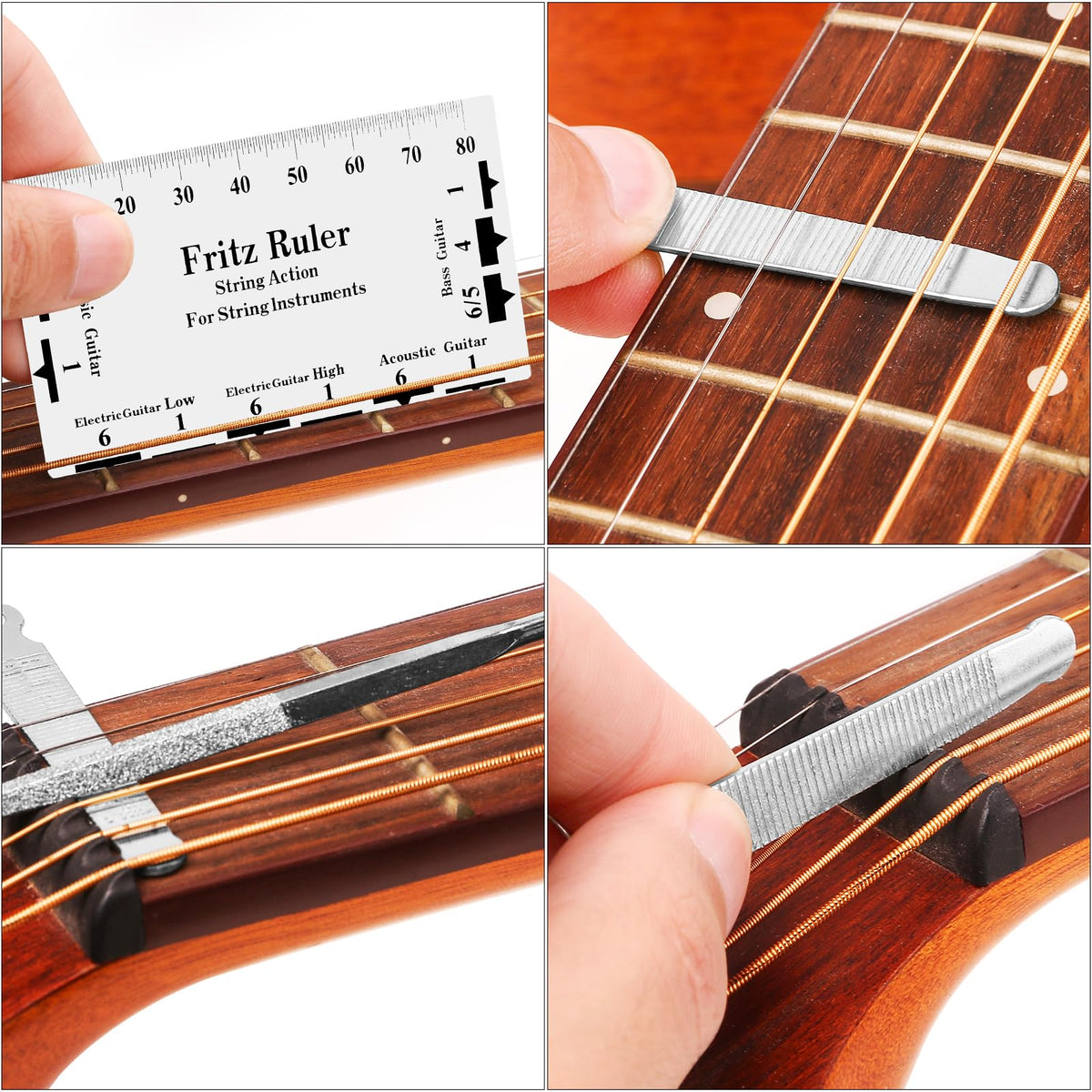 72PCS Guitar Tool Kit Repair Maintenance Accessories Guitar Parts Set with Carry Bag Guitar Care For Electric Acoustic Guitar Ukulele Bass Banjo