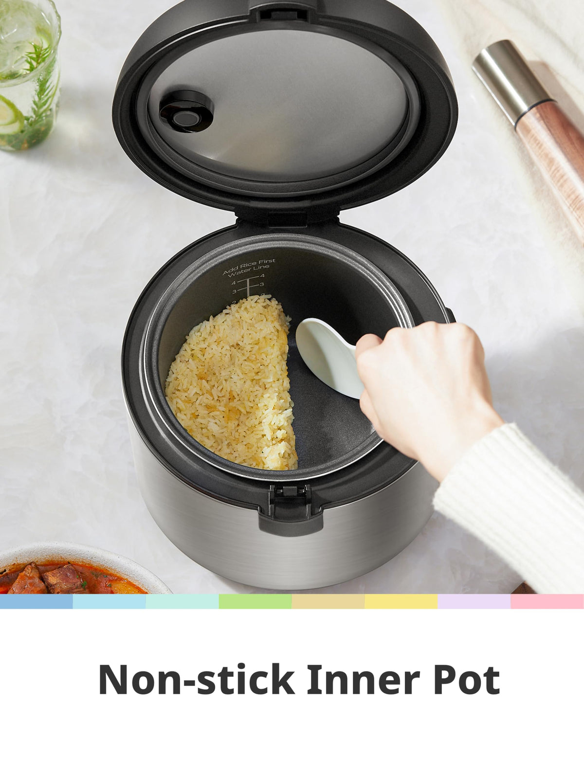 COMFEE' 6-in-1 Programmable Rice Cooker