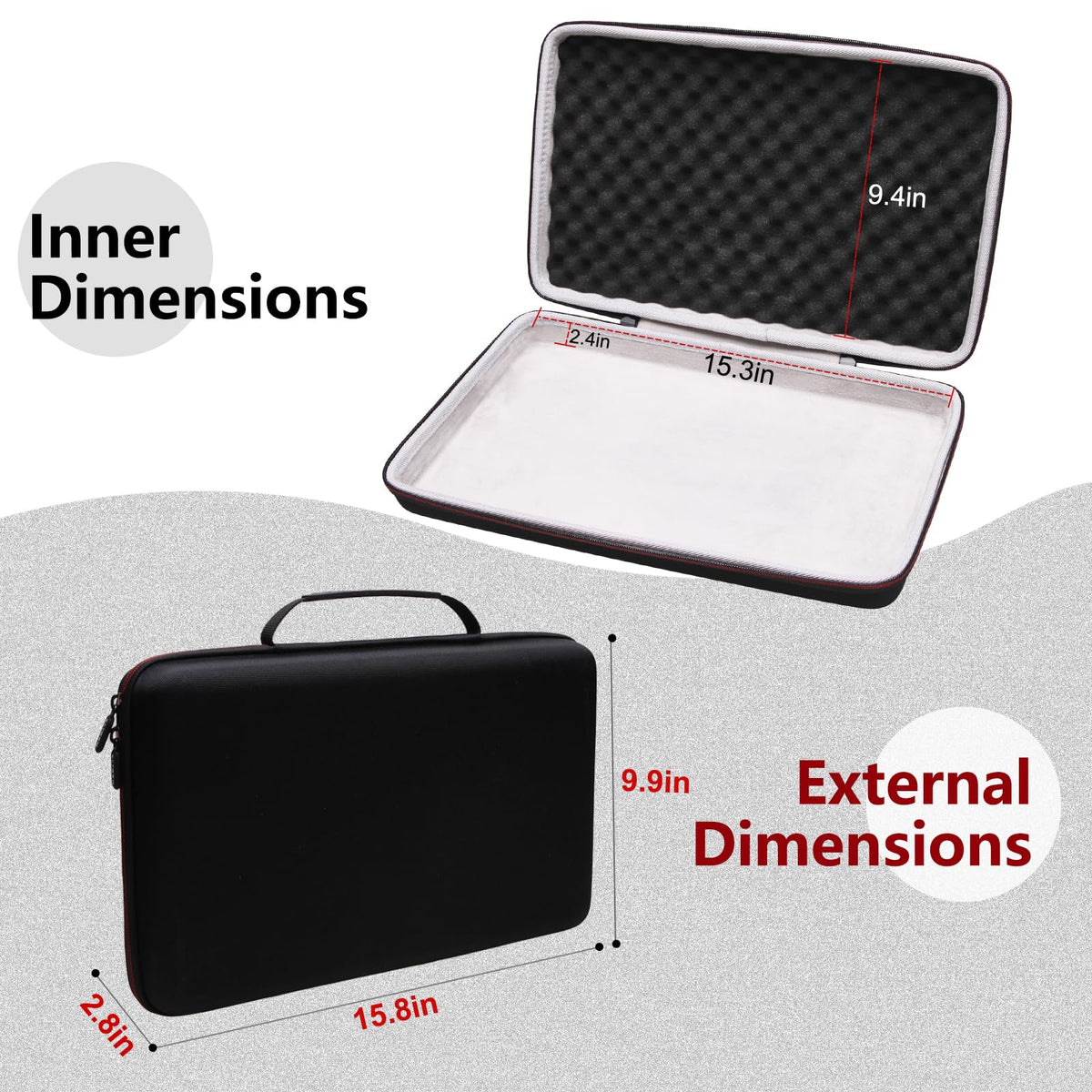 L LTGEM Controller Case - Hard Storage Travel Protective Carrying Bag
