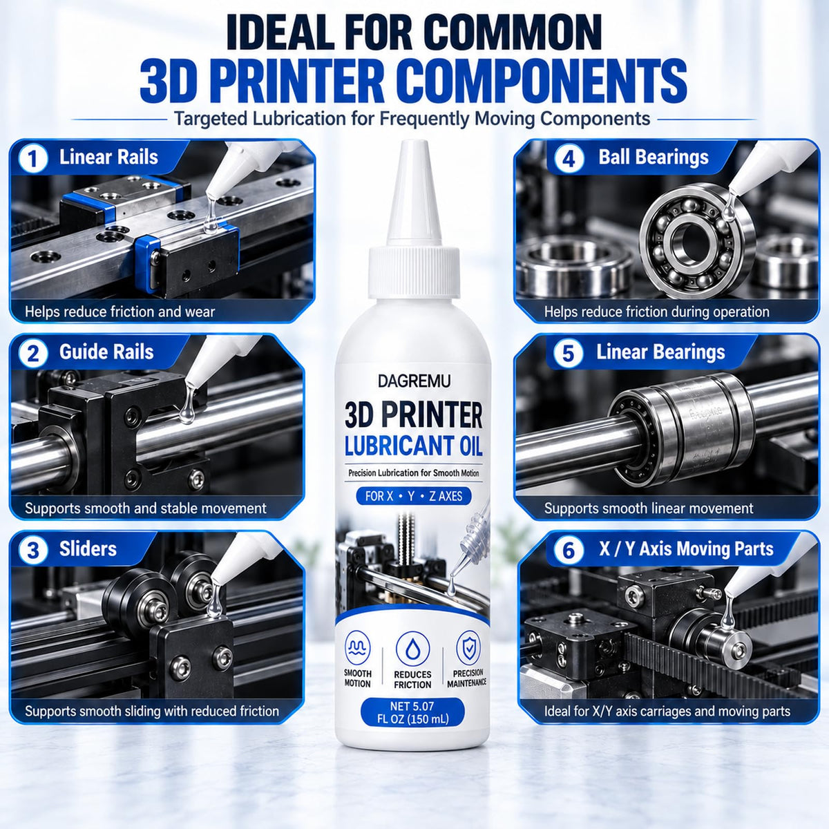 3D Printer Lubricating Oil 150ml Synthetic Bearing Lubricant