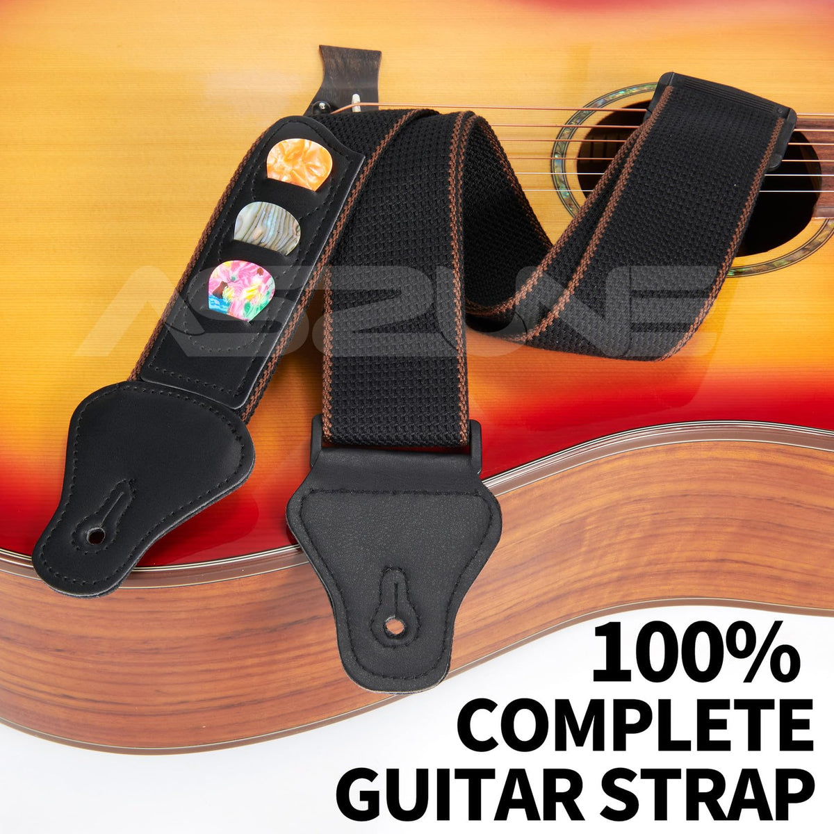 Guitar Accessories Kit:Storage bag,Strap,Capo,Picks,for Beginners