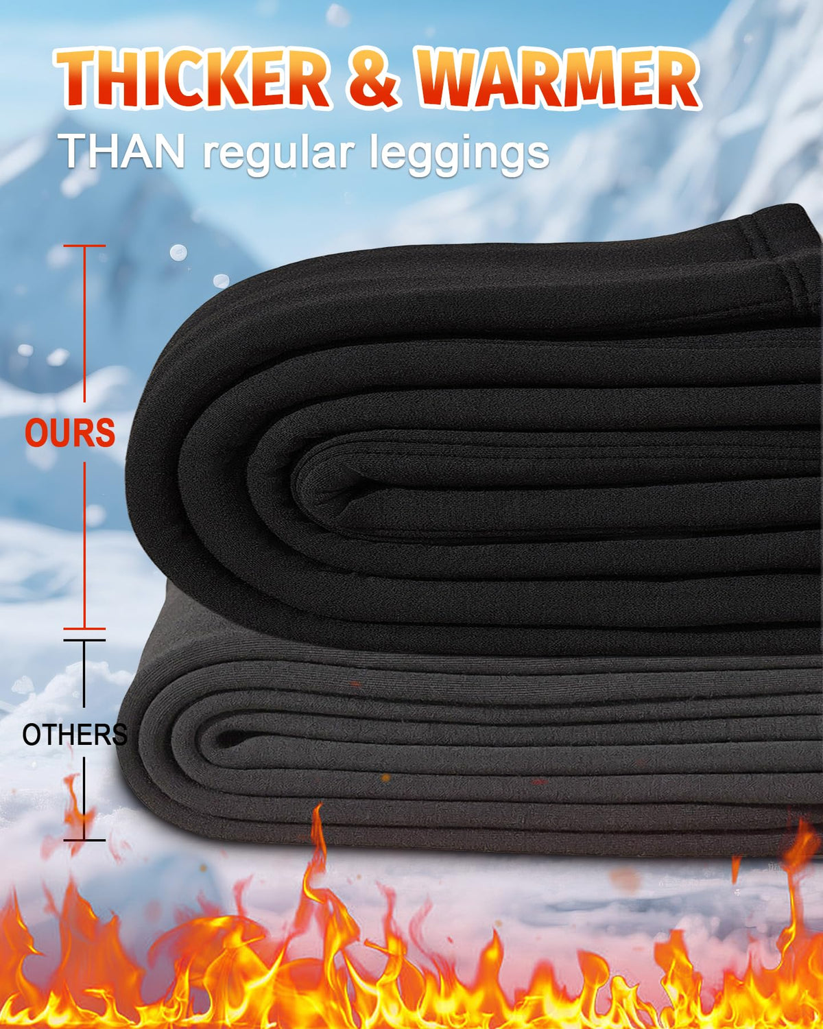 Diu Life 3 Pack Plus Size Fleece Lined Leggings for Women Stretchy 1X-4X Winter Warm Tummy Control Thermal Workout Yoga Pants