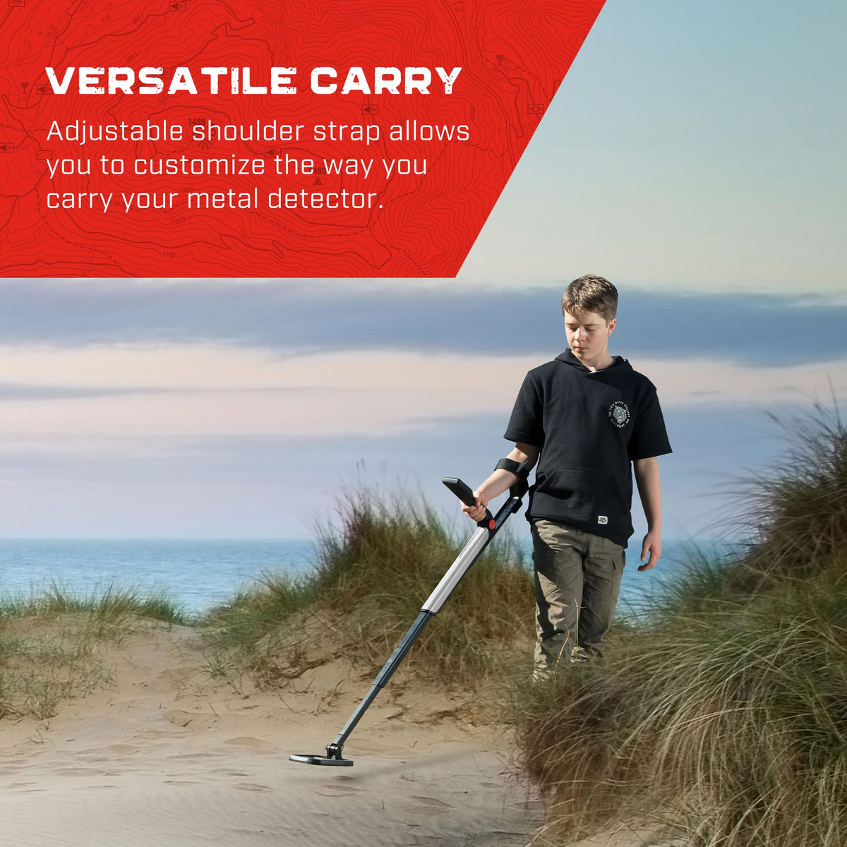 MINELAB GO-FIND Metal Detector Carry Bag with Pocket and Padded Shoulder Strap