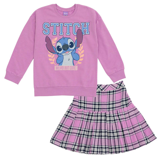 Disney Stitch Girls Skirt Set