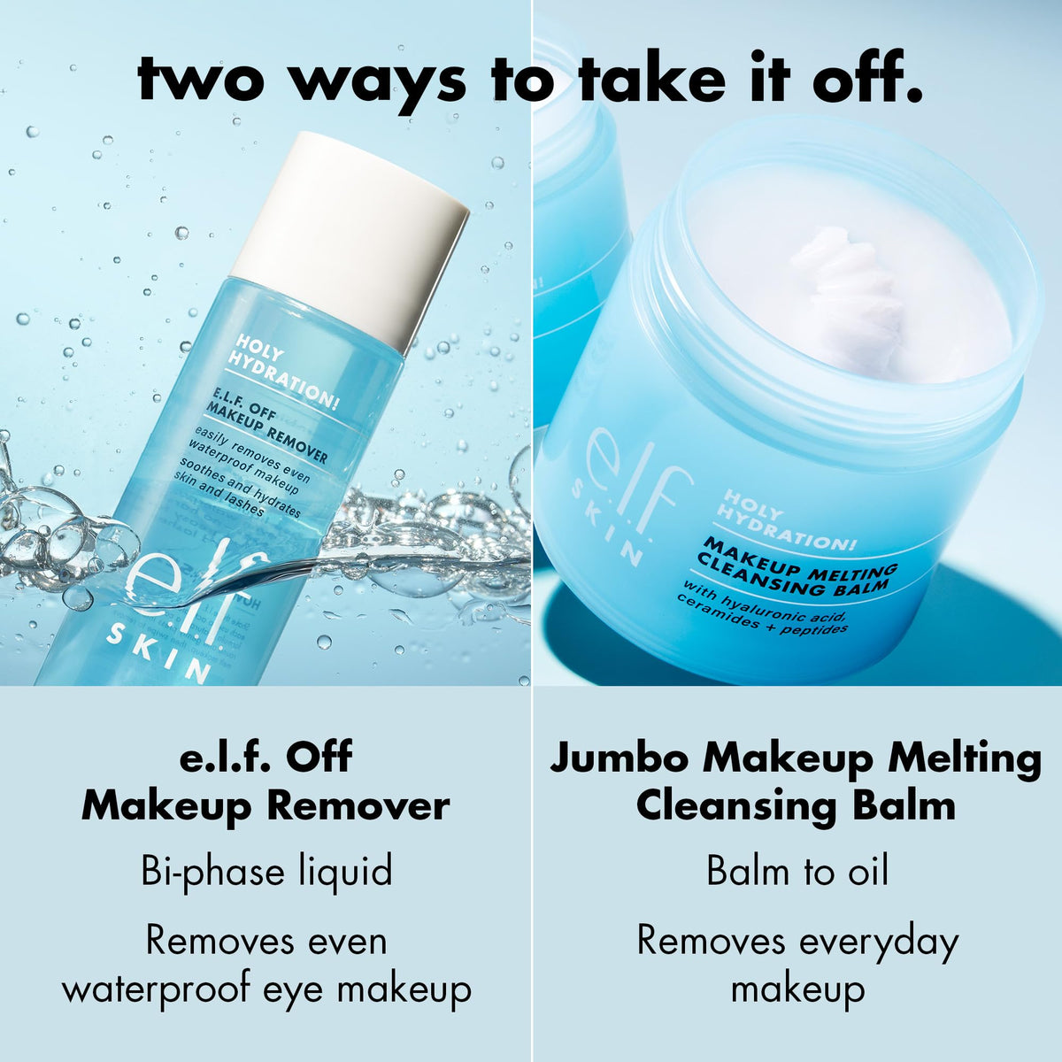 e.l.f. SKIN Holy Hydration! Makeup Melting Cleansing Balm, 2 oz