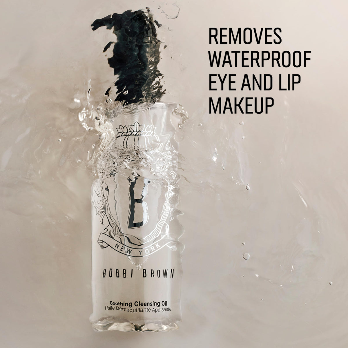Bobbi Brown Soothing Cleansing Oil | Water-Light, Gentle Facial Cleanser for Waterproof Makeup | Non-Greasy Formula with Tsubaki Oil, 3.4 Fl Oz