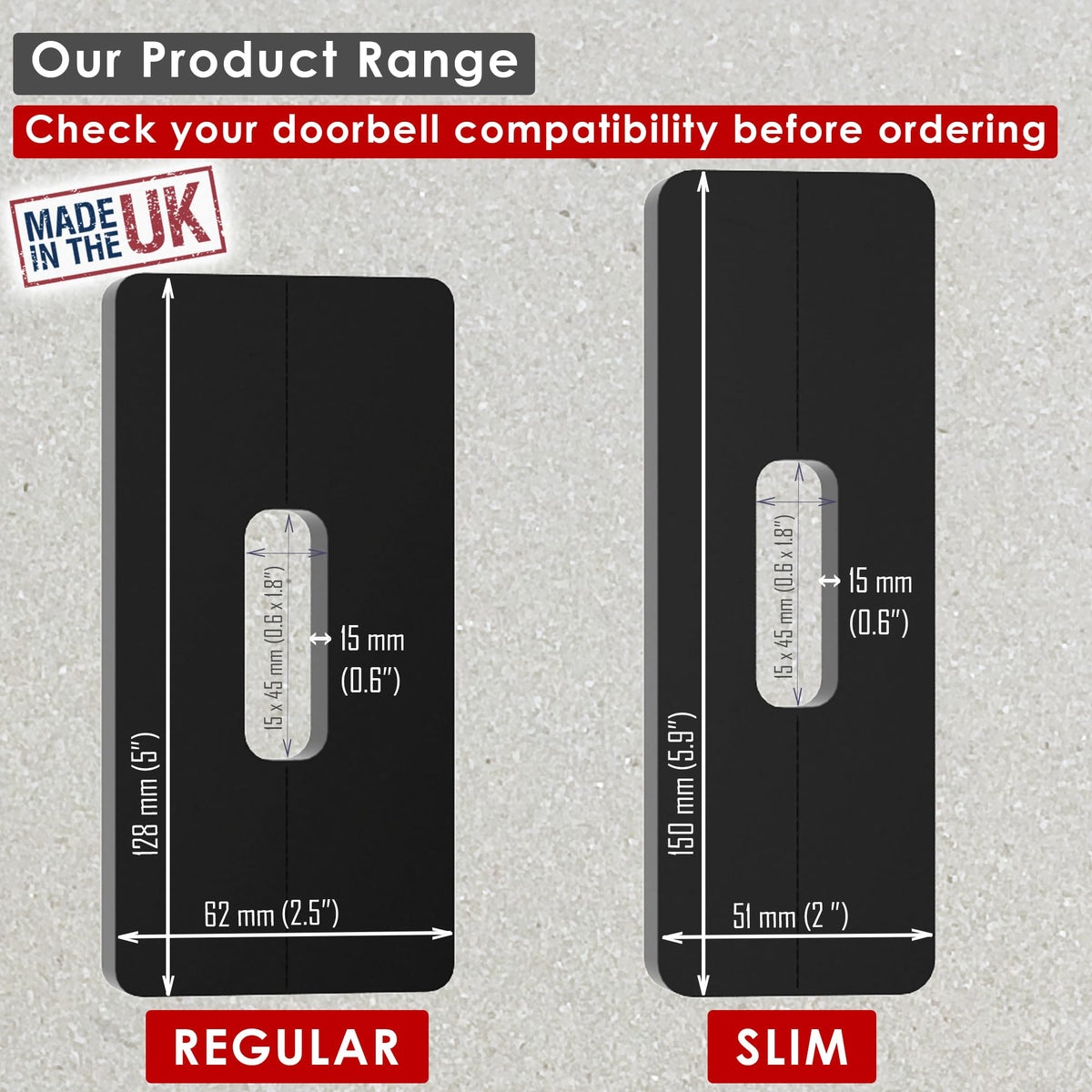 Mars Outpost No Drill Adhesive Doorbell Mount 2 Pack for Eufy Nest Tapo