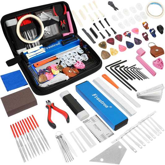 Frautron Luthier Tools Guitar Kit, Guitar Setup Tool Kit for Enthusiast