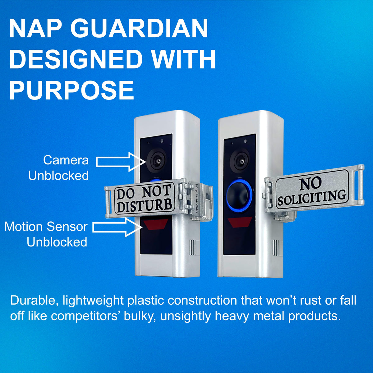 Nap Guardian The Original No Soliciting Doorbell Cover, Universal Fit