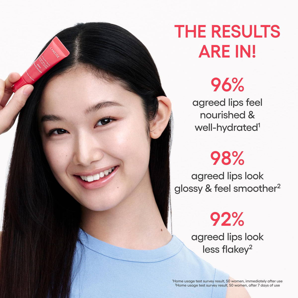 LANEIGE Lip Glowy Balm: Sheer Tinted Lip Treatment Balm Tube with Shea & Murumuru Butters for Hydrating, Moisturizing, Glossy, Non-Sticky Shine, Berry | Korean Skin Care, Gummy Bear