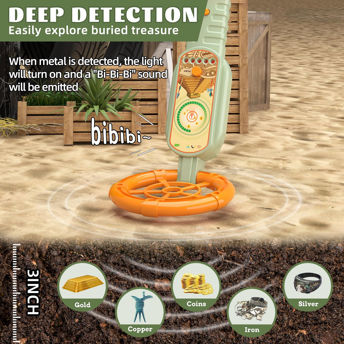 KOALA DIARY Children's Metal Detector kit-Outdoor Explorer Kit (Ages 3+) ﻿