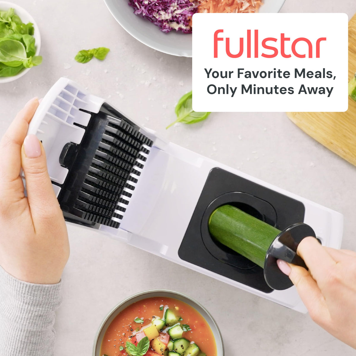 Fullstar Pro Original Vegetable Chopper & Spiralizer, All-in-1 Kitchen Tool